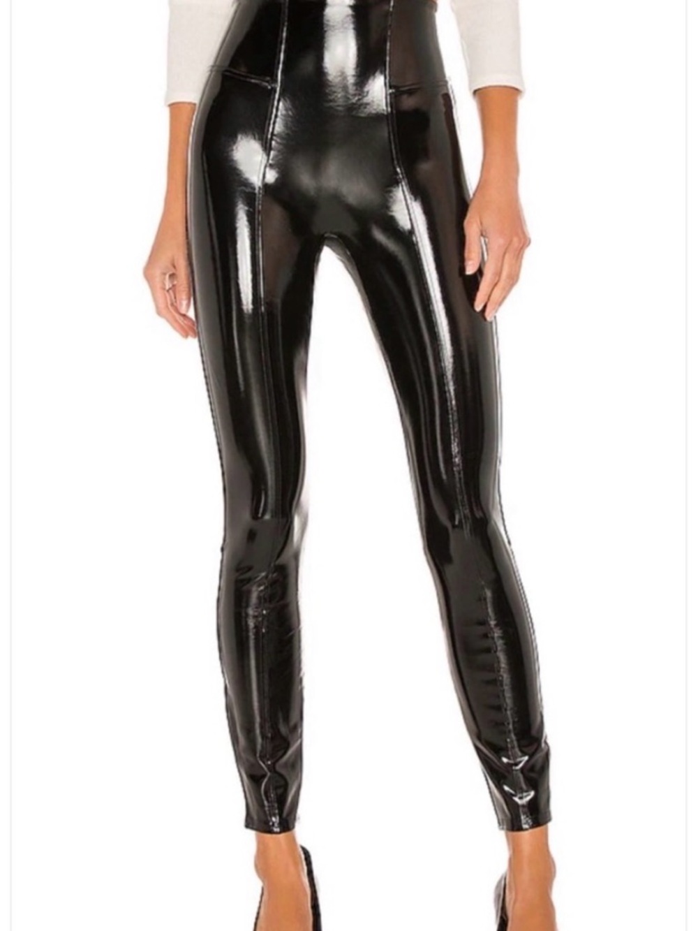 SPANX Glossy Patent Black Leggings